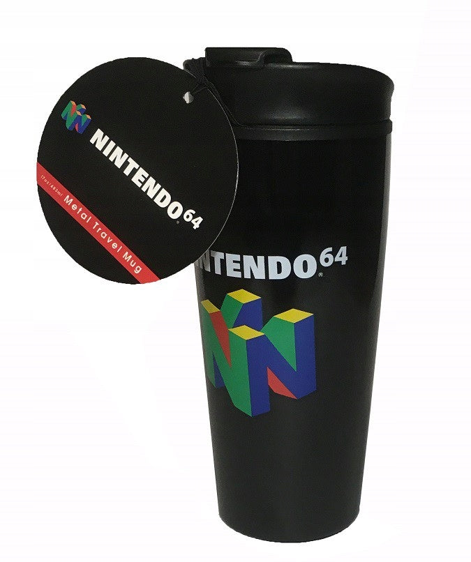 Tazza Da Viaggio In Metallo Nintendo N64 - Mtm25365 Tazza Da Viaggio In Metallo Nintendo N64 - Mtm25365